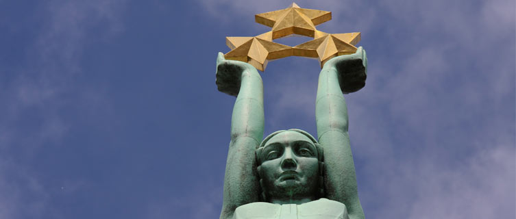 Freedom monument in Riga, Latvia