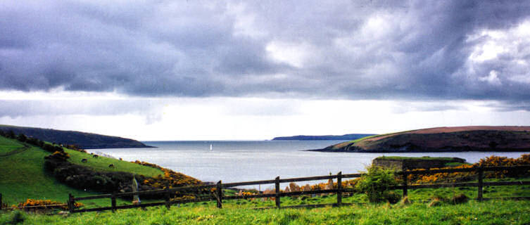 View out to sea, Kinsale, Cork