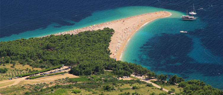 The Golden Cape is accessible by boat from Split. 