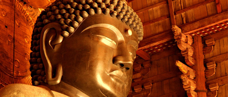 Giant Buddha statue in Nara, near Osaka 