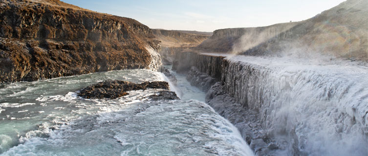 Gulfoss waterfall is part of Reykjavik's top Golden Circle sights