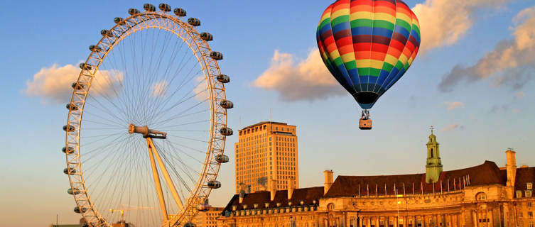 London Eye wheel on London's South Bank