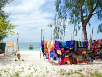 Beaches are fringed with banana palms and coconut trees