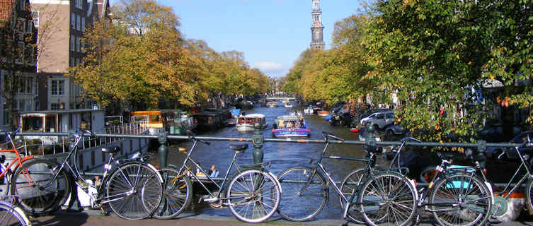 Canal view in Amsterdam