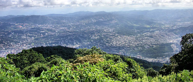 Caracas viewed from the surrounding mountains