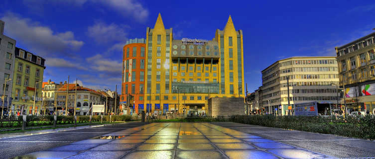 Astrid Plaza Hotel and the Astridplein, Antwerp