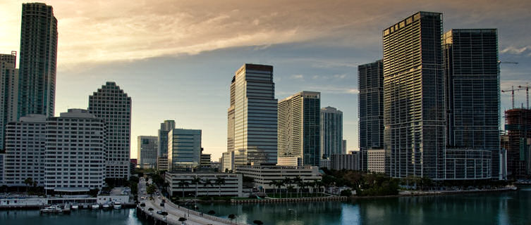 Miami skyline at dusk