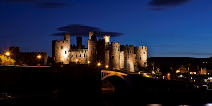 Enjoy views of Conwy Castle