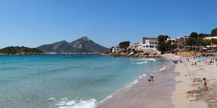 The icy blue coast of Mallorca