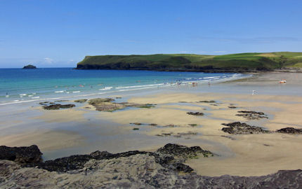 The golden sands of Hayle Beach, Cornwall