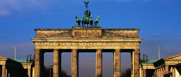 Brandenburg Gate at night, Berlin, Germany