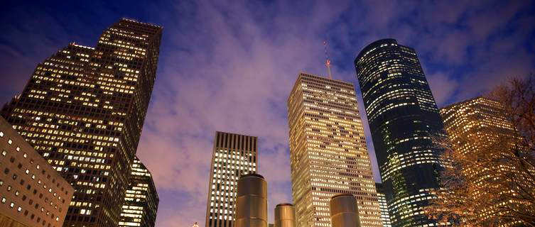 Houston at night