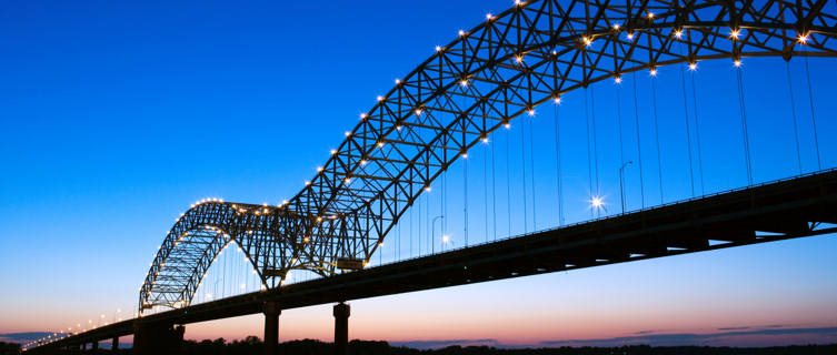 Hernando Desoto Bridge over the Mississippi River, Memphis