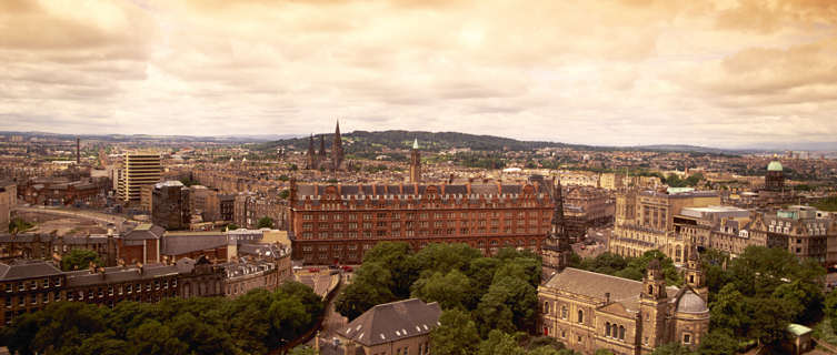 Sunset on Edinburgh