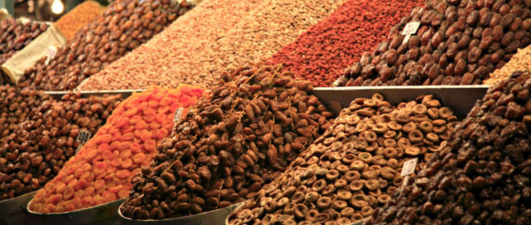 A market stall in Marrakech