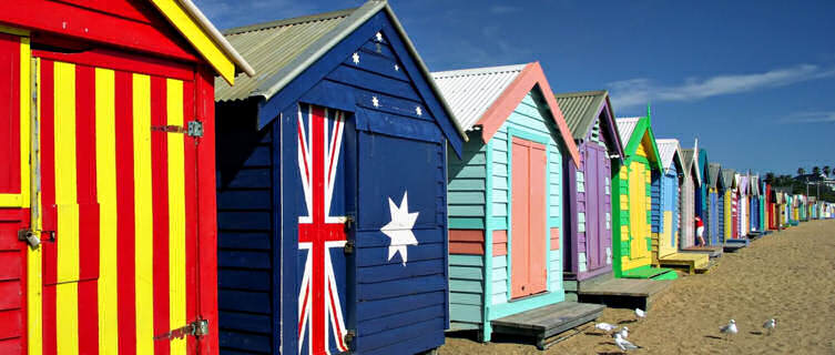 Beach huts on Bright Beach, Melbourne