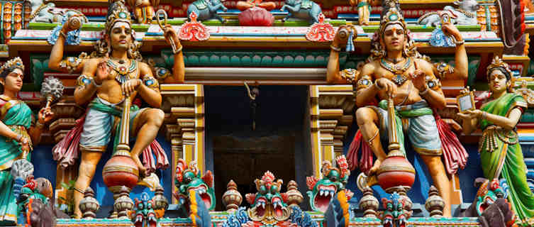 Gopuram (tower) of Hindu temple, Chennai