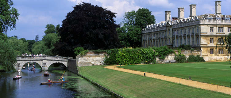 River Cam outside Clare College, Cambridge, England