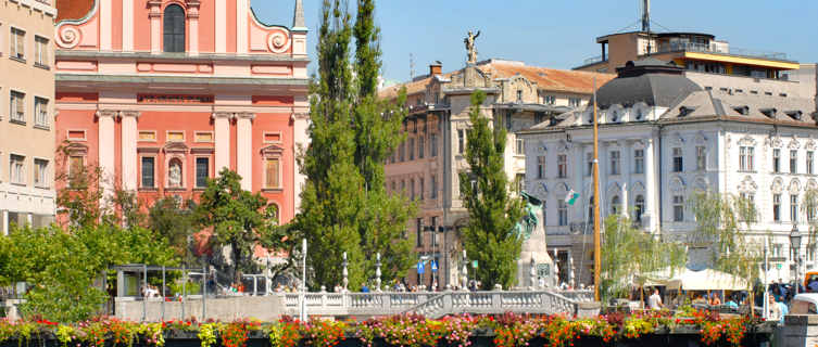 Old city centre of Ljubljana