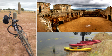 Mountain biking, Monsaraz castle and Lake Alqueva