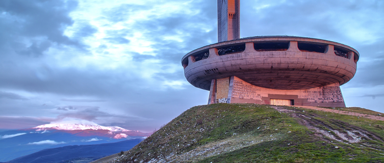 Buzludzha sits among the Central Balkan Mountains