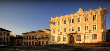 The hotel’s charming façade