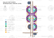 Dallas-Fort Worth International Airport map