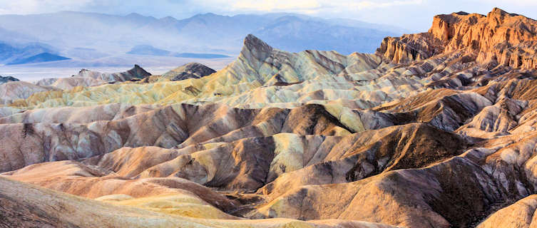 Zabriski Point in Death Valley 