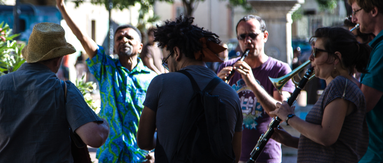 Folk band Grive et Ours are Fête du Panier regulars