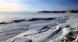 Bleak but beautiful, Lake Baikal is a popular stop-off