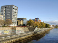 View of Glasgow from the water 