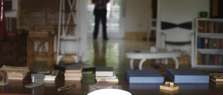 Hemingway's desk, just as he left it.