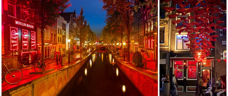 In Amsterdam, prostitutes sway hypnotically in rose-hued windows