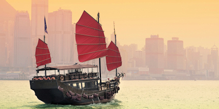 Junk boats still chug along on Victoria Harbour