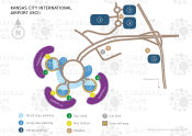 Kansas City International Airport map