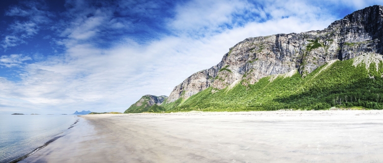 Lofoten's beaches look tropical, but feel Arctic