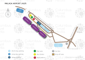 Malaga Airport map