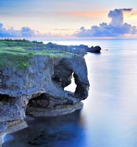 Catch the sunset over Manzamo, Okinawa