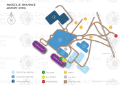 Marseille Provence Airport map