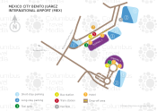 Mexico City Benito Juárez International Airport map