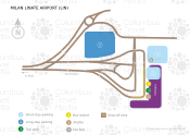 Milan Linate Airport map