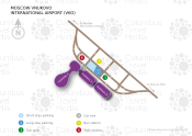 Moscow Vnukovo International Airport map