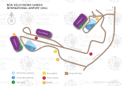 New Delhi Indira Gandhi International Airport map