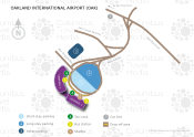 Oakland International Airport map