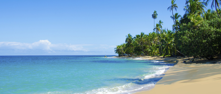 One of the many beautiful Costa Rican beaches 