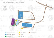 Riga International Airport map