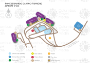 Rome Leonardo da Vinci Fiumicino Airport map