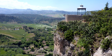 The beautiful mountain views from Ronda