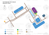 Rotterdam The Hague Airport map