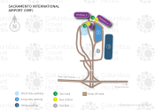 Sacramento International Airport map